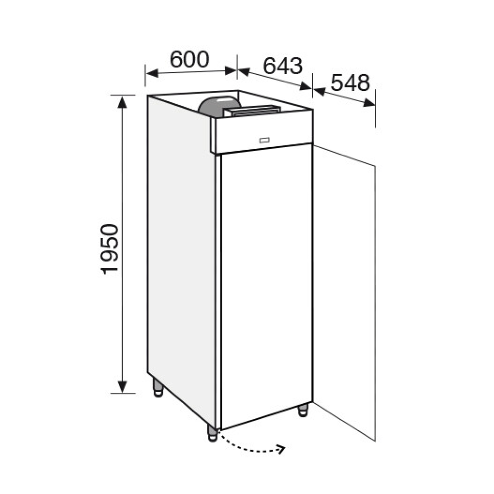 Everlasting Quick Freezer Upright Solid Door