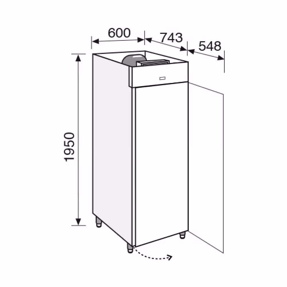 Everlasting Quick Freezer 401 Upright Solid Door