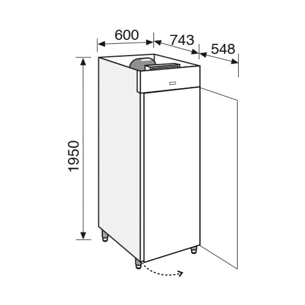 Everlasting Quick Freezer 401 Upright Solid Door