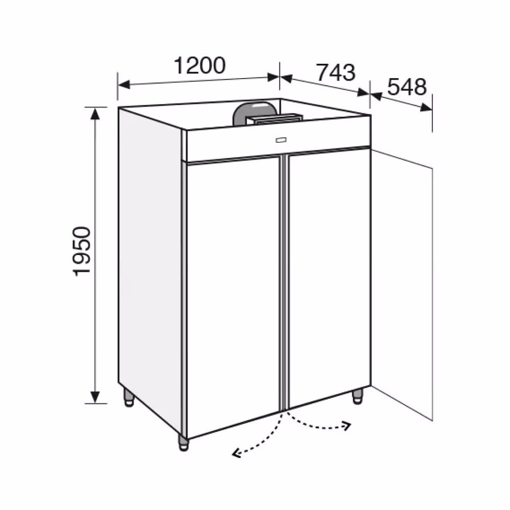 Everlasting Quick Freezer Upright Solid Double Door