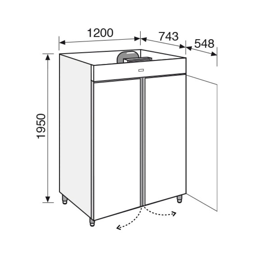 Everlasting Quick Freezer Upright Solid Double Door