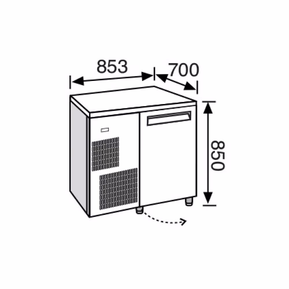 Everlasting BASIC GN1/1 Freezer Under Counter Single Door  