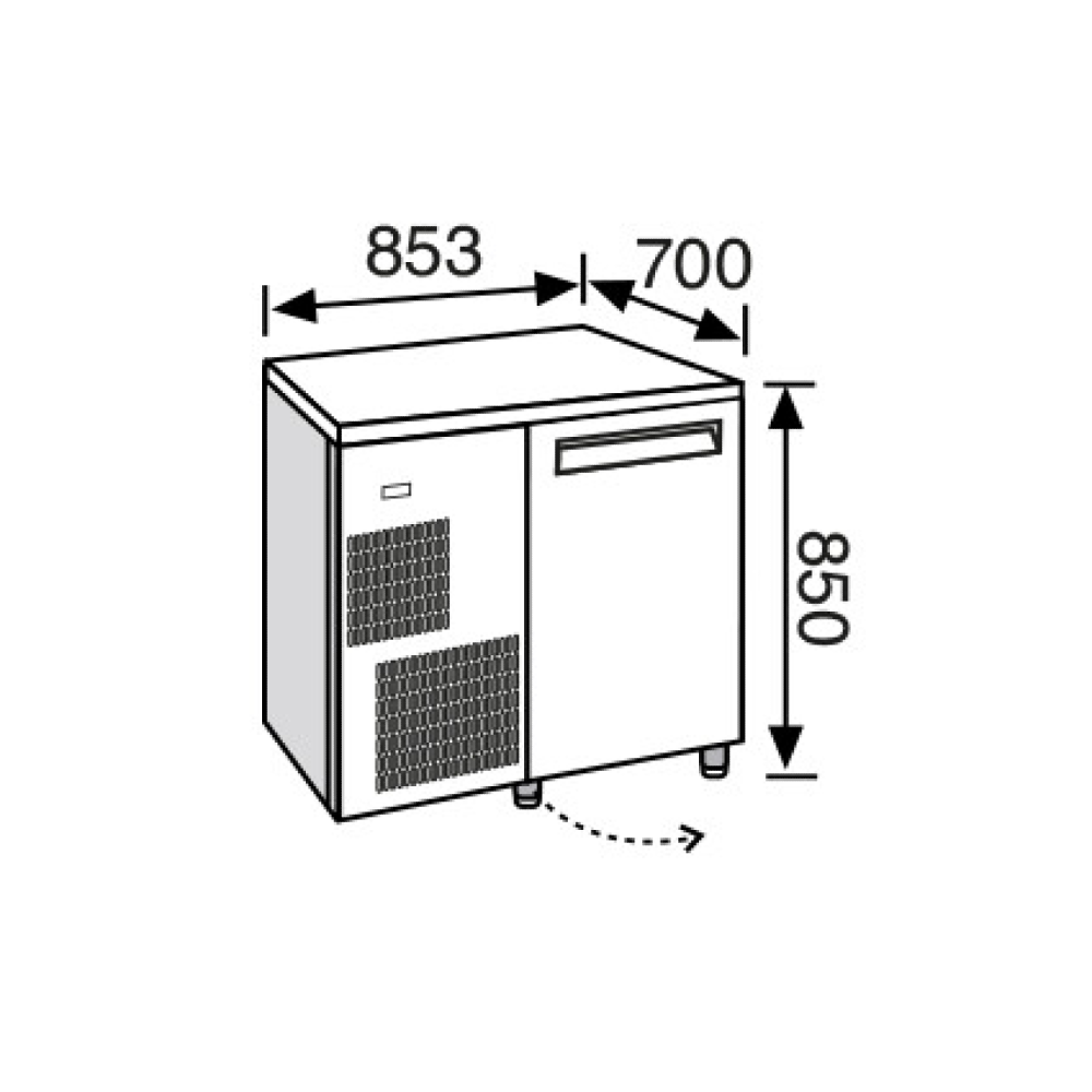 Everlasting BASIC GN1/1 Fridge Under Counter Single Door