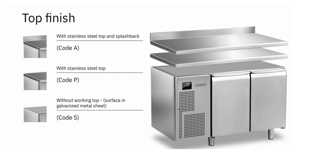 Everlasting PROFESSIONAL Freezer 70-85 Under Counter 3 Door