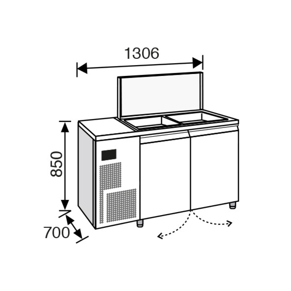 Everlasting SALADETTE Professional 2 Door