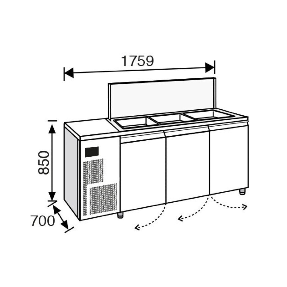 Everlasting SALADETTE Professional 3 Door 
