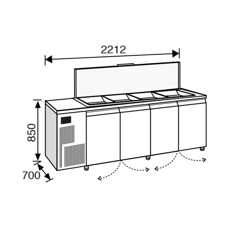 Everlasting SALADETTE Professional 4 Door 