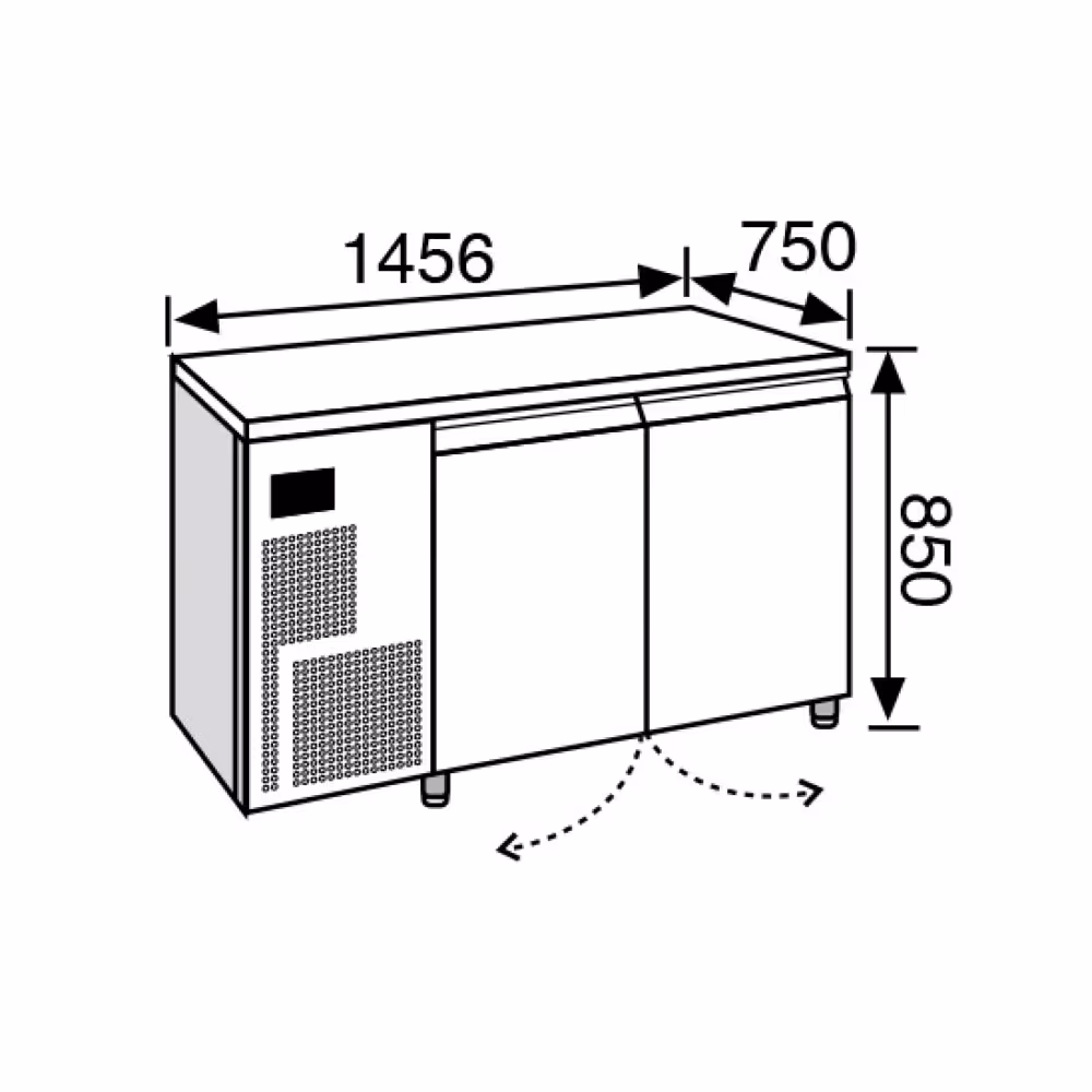 Everlasting Retarder Prover Under Counter 2 Door (Humidity)