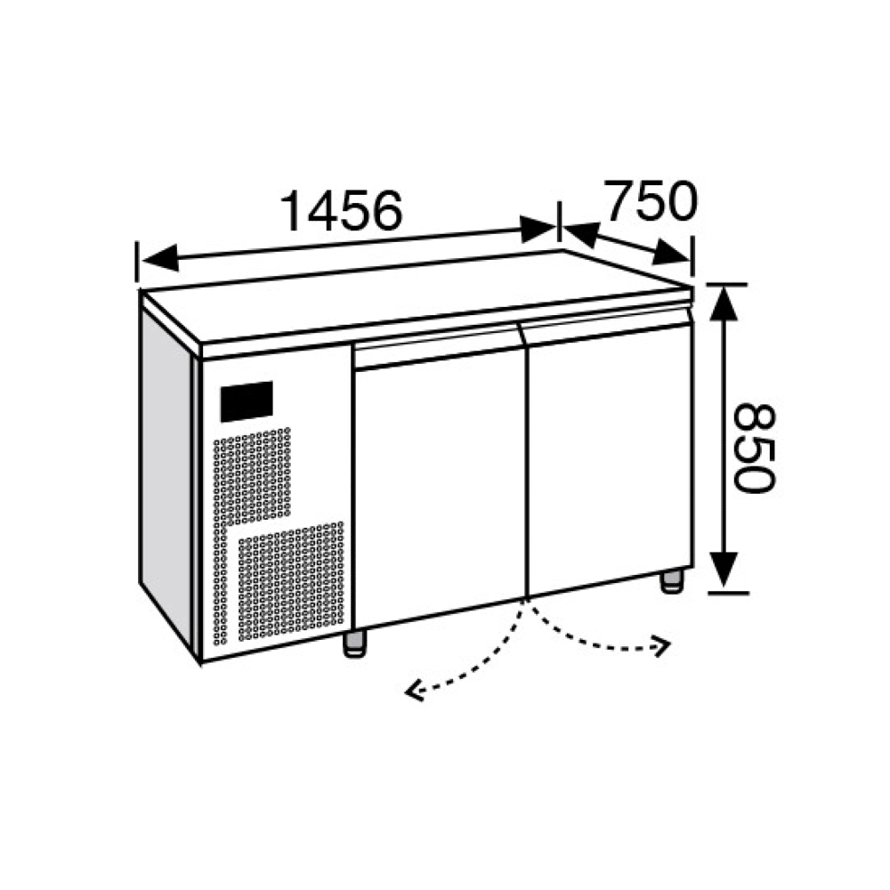 Everlasting Retarder Prover Under Counter 2 Door (Humidity)
