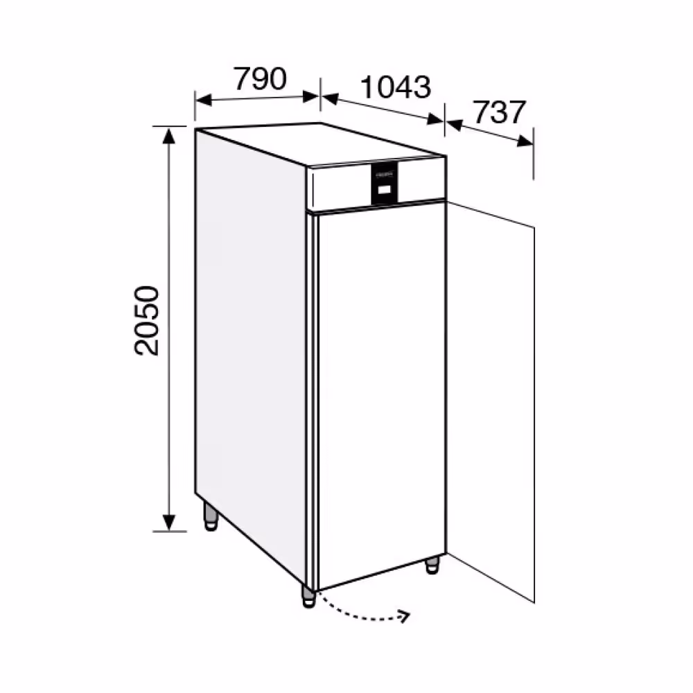 Everlasting CHOCOLATE Fridge Upright Single Solid Door 40 Tray
