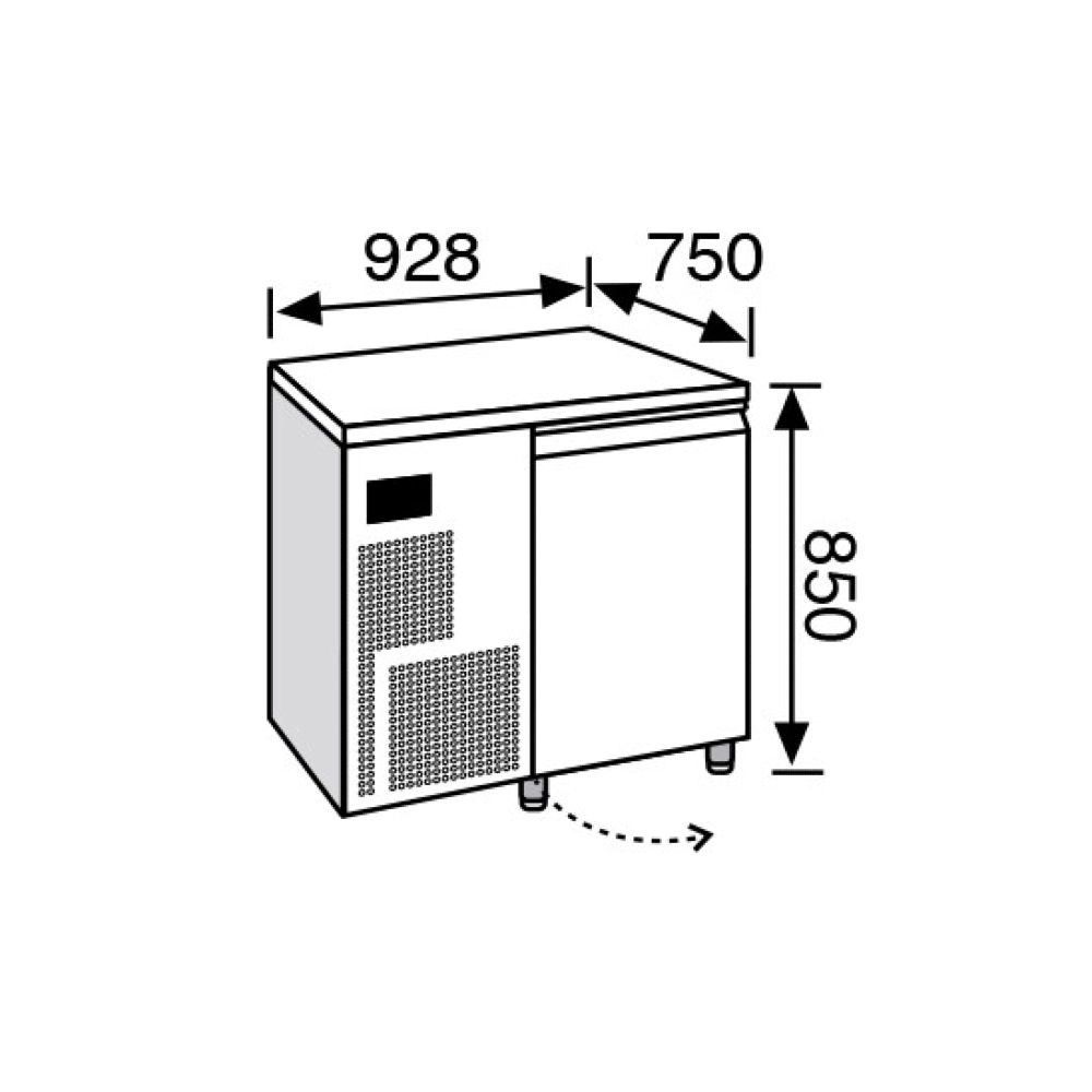 Everlasting CHOCOLATE Fridge Under Counter Single Door