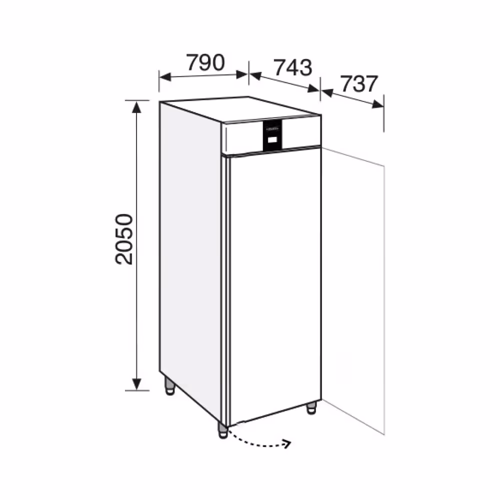 Everlasting PASTRY Freezer Upright Solid Door 20 Tray
