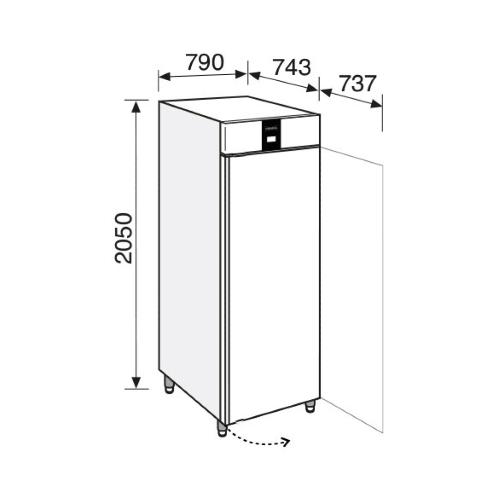 Everlasting PASTRY Freezer Upright Solid Door 20 Tray