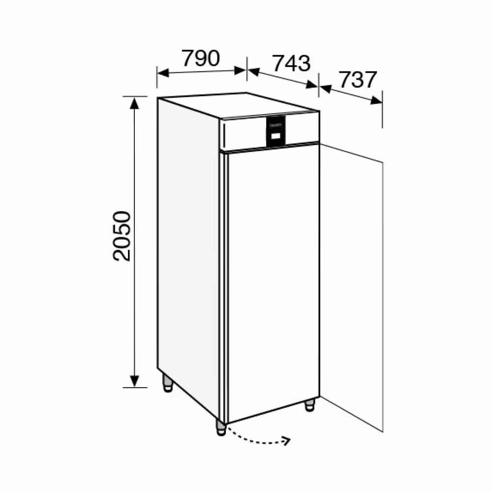 Everlasting Ice Cream Freezer Upright Solid Door 36 Pan Ventilated Evaporator