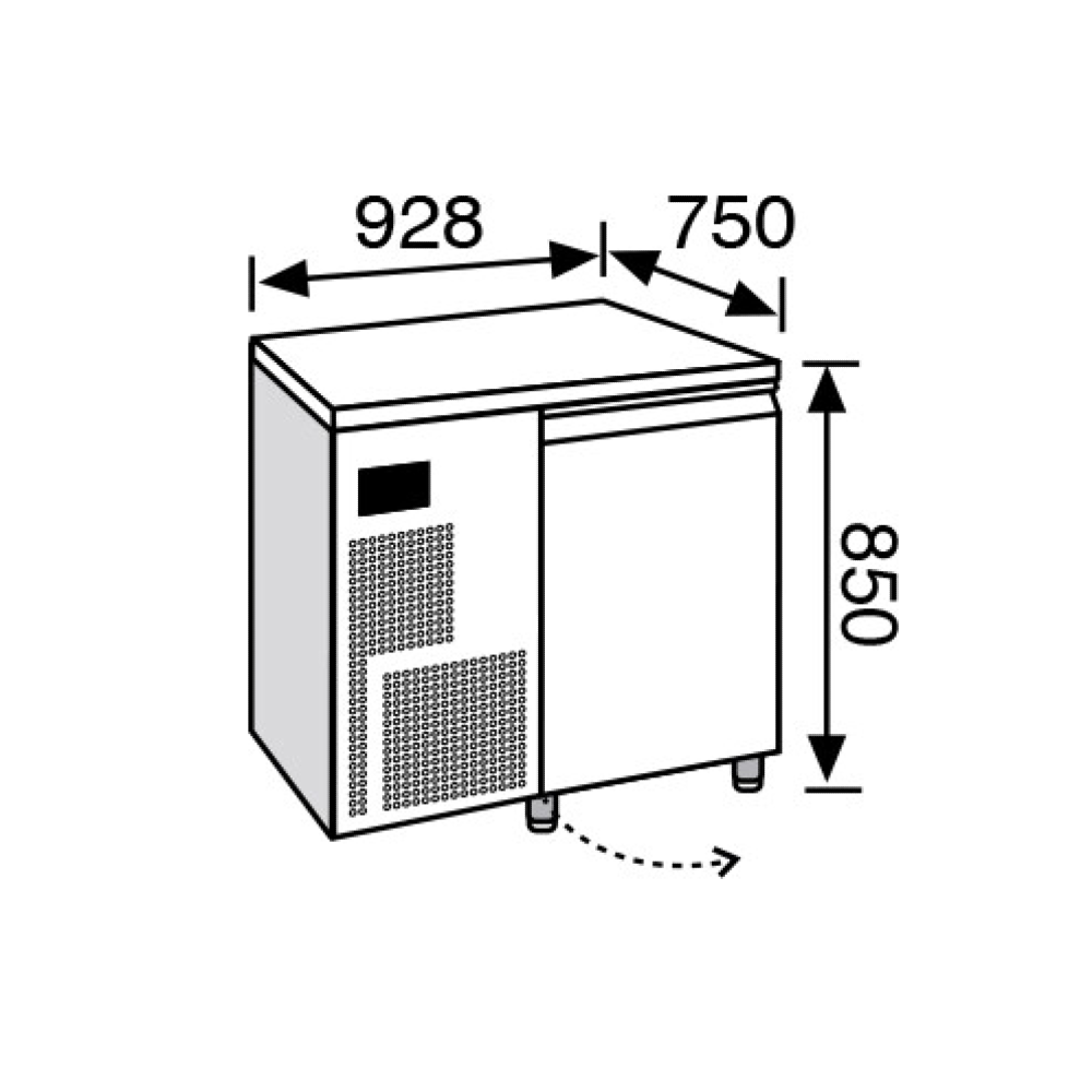 Everlasting Retarder Prover Under Counter Single Door (Dry Heat)