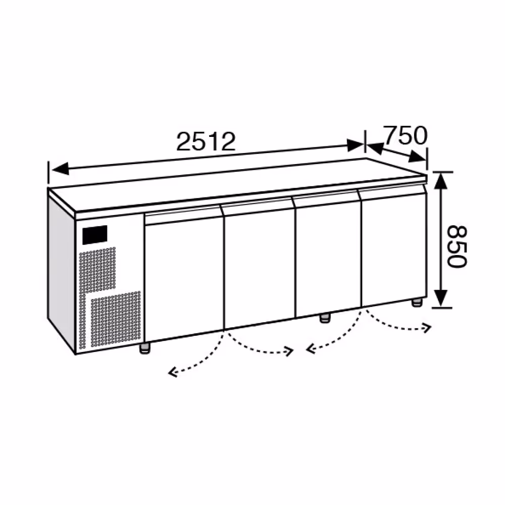 Everlasting Retarder Prover Under Counter 4 Door