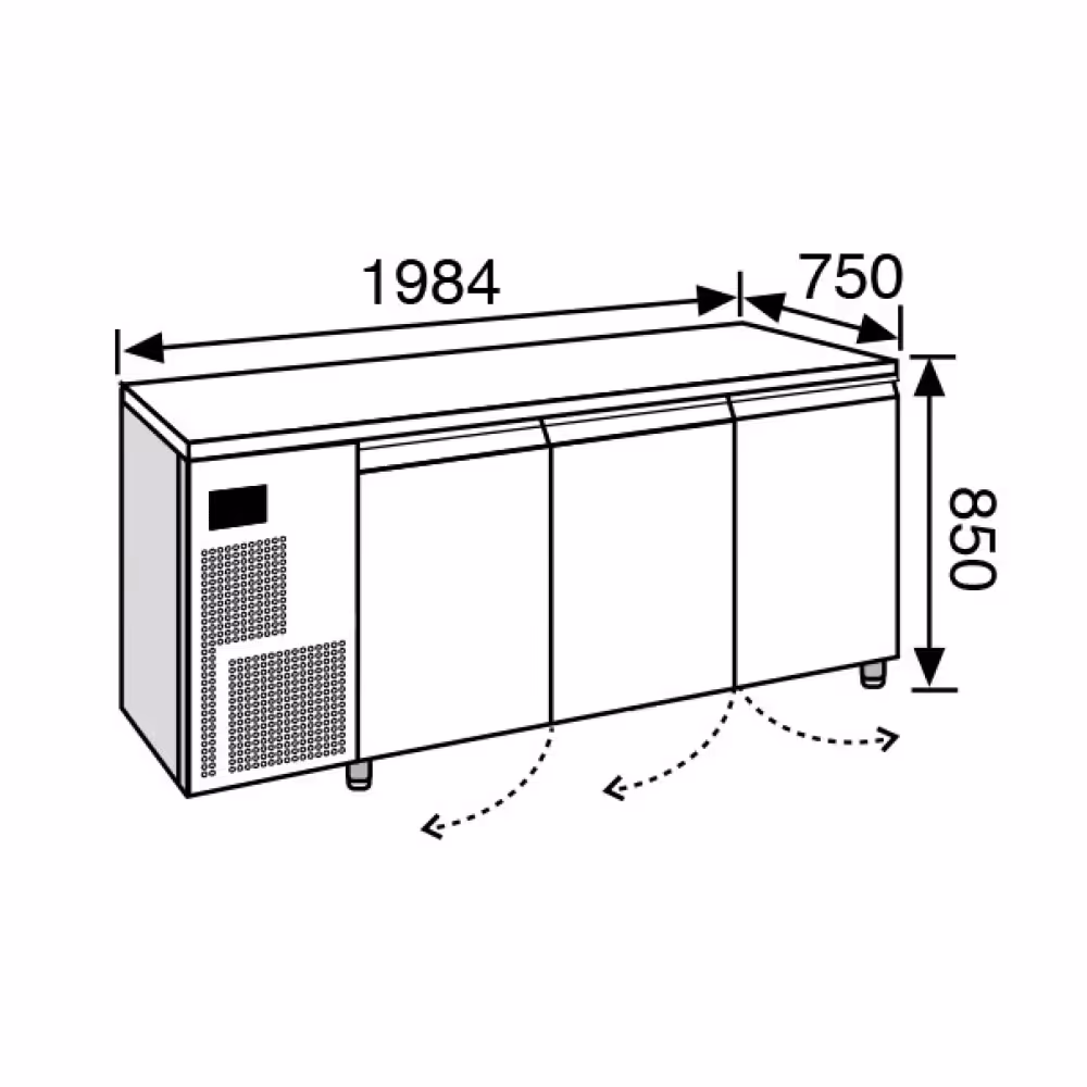 Everlasting Retarder Prover Under Counter 3 Door