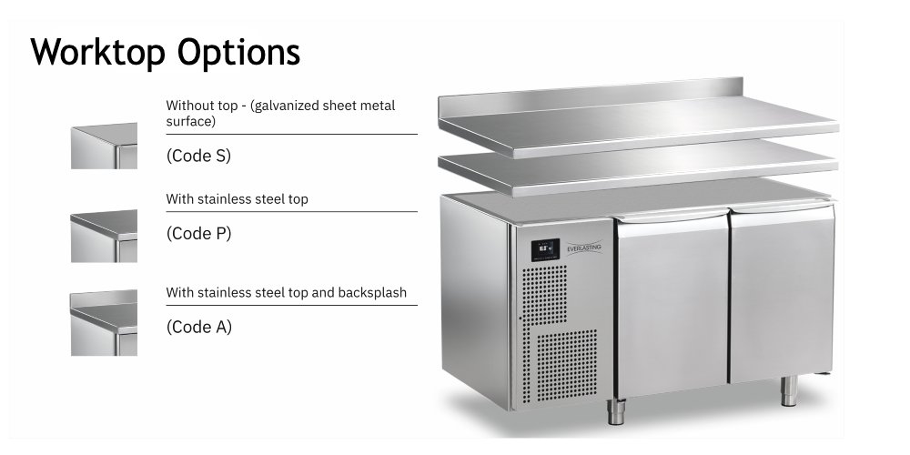 Everlasting CHOCOLATE Fridge Under Counter Single Door