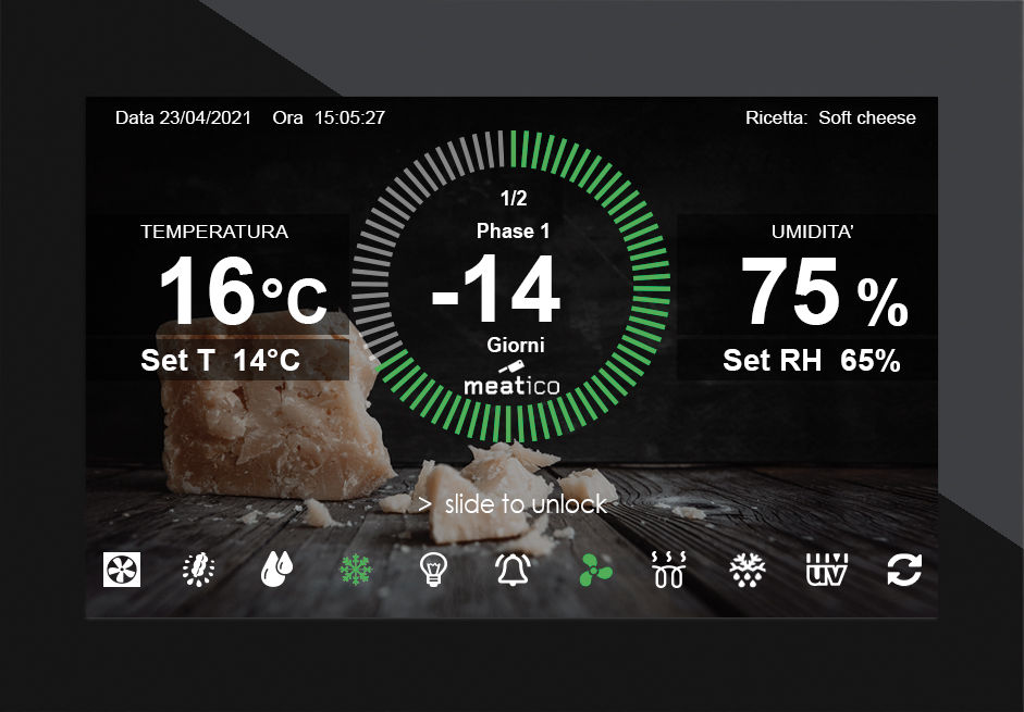Everlasting Meatico ALL IN ONE 700 Inox Cheese Maturing Cabinet Single Stainless Steel Door