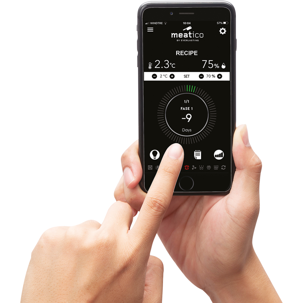 Everlasting Meatico Meat 700 Inox Meat Dry Aging Fridge Cabinet Single Stainless Steel Door