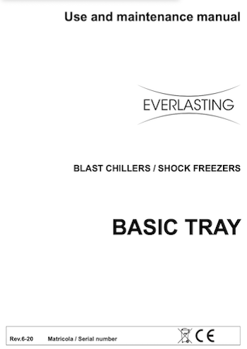 Everlasting Blast Chillers and Shock Freezers Basic Tray - Rev.6-2024