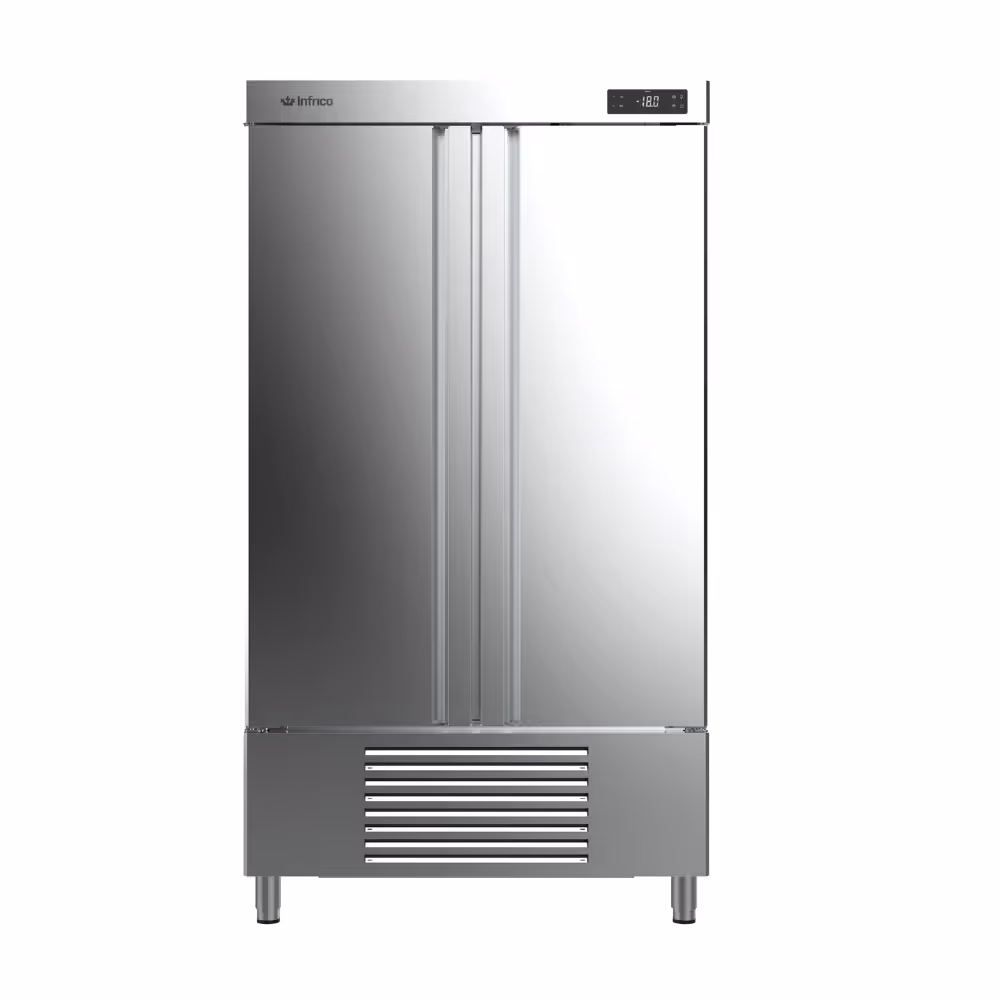 Infrico Slimline Freezer Upright Solid Double Door