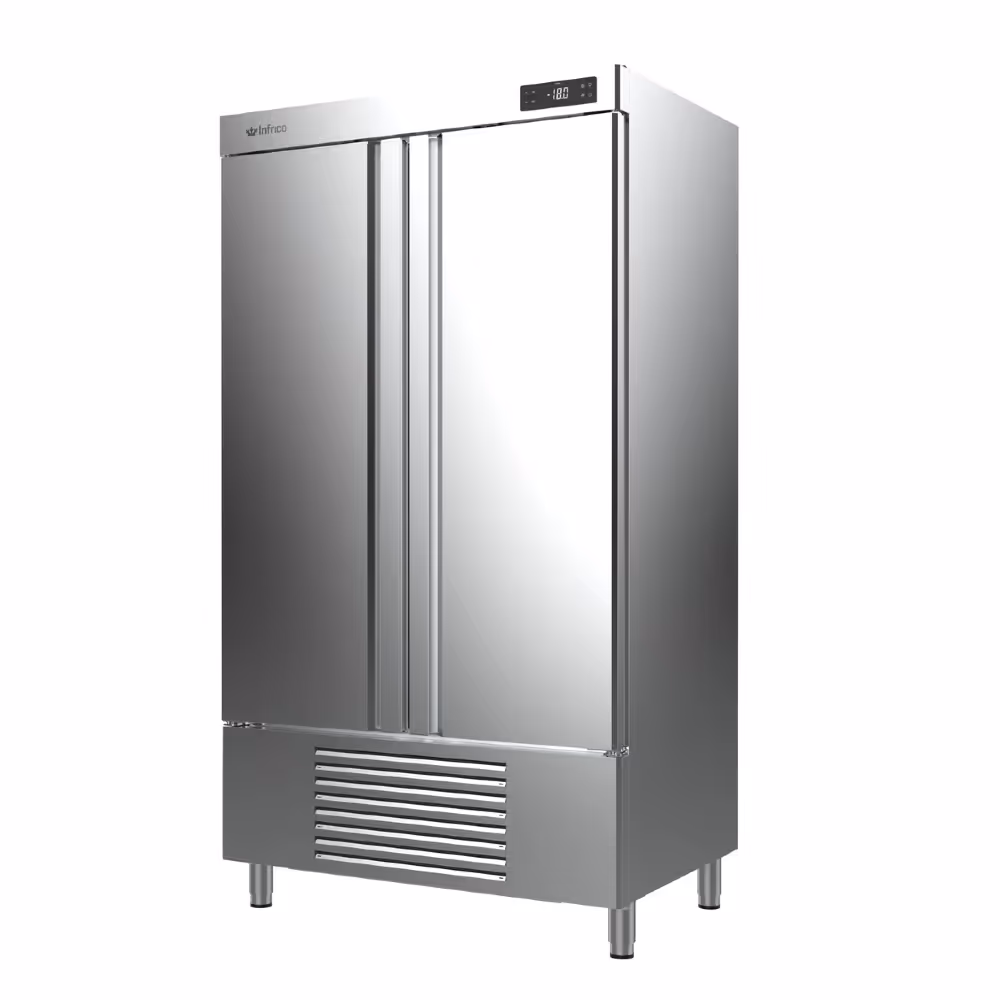 Infrico Slimline Freezer Upright Solid Double Door