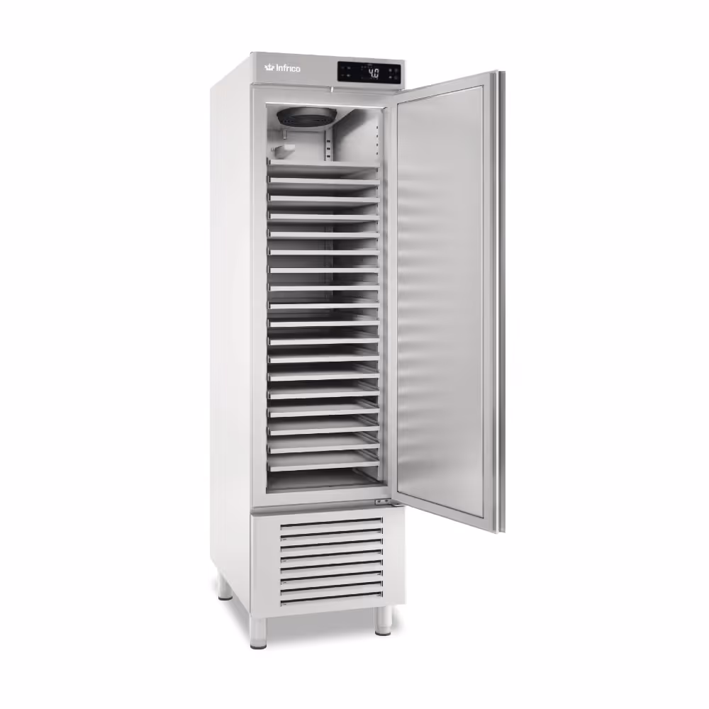 Infrico Pastry Slimline Fridge Upright Solid Single Door