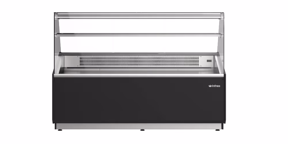 Infrico Juliet Serve Over Counter Straight Glass Static Evaporator Plug In