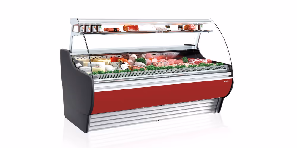 Infrico Madrid VMD Serve Over Counter Curved Glass Ventilated Evaporator Plug In