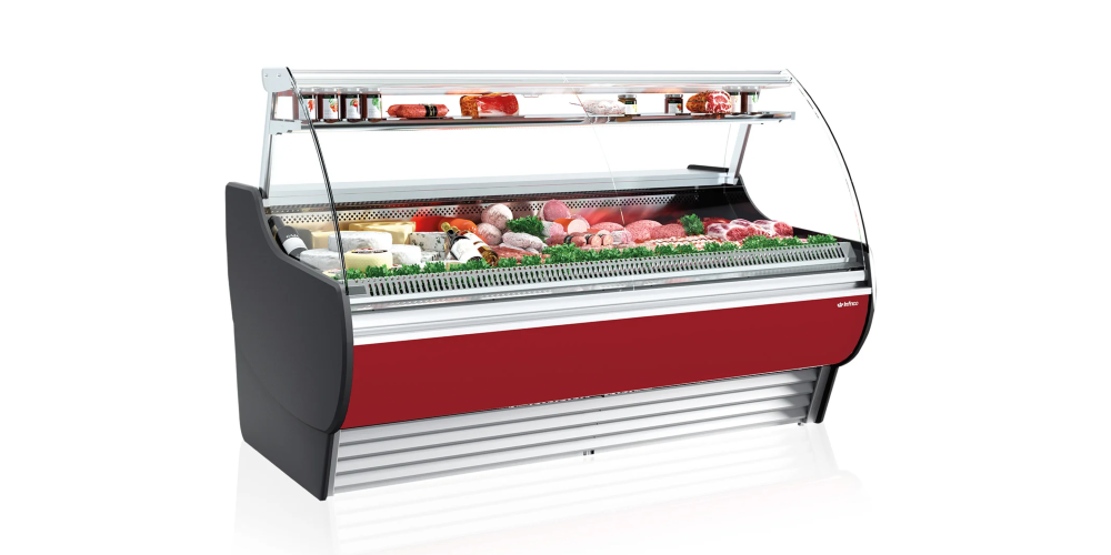 Infrico Madrid VMD Serve Over Counter Curved Glass Ventilated Evaporator Plug In
