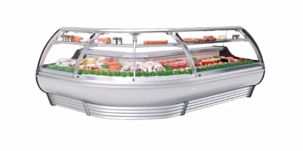 Infrico Barcelona VBC Serve Over Counter Liftable Front Curved Corner Units Plug In