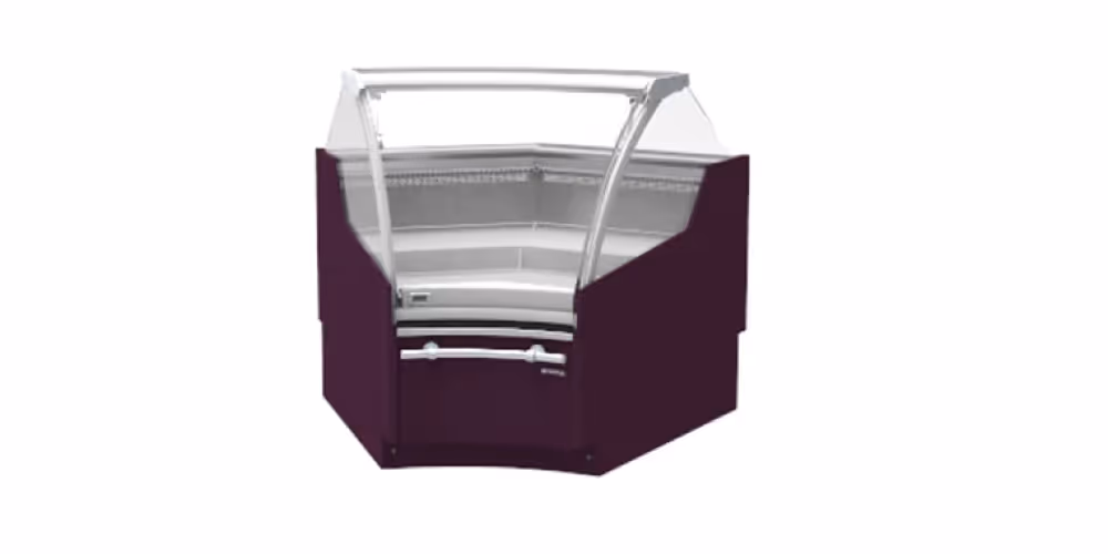 Infrico Vex Experience Serve Over Counter Liftable Front Curved Glass Corner Units Plug In