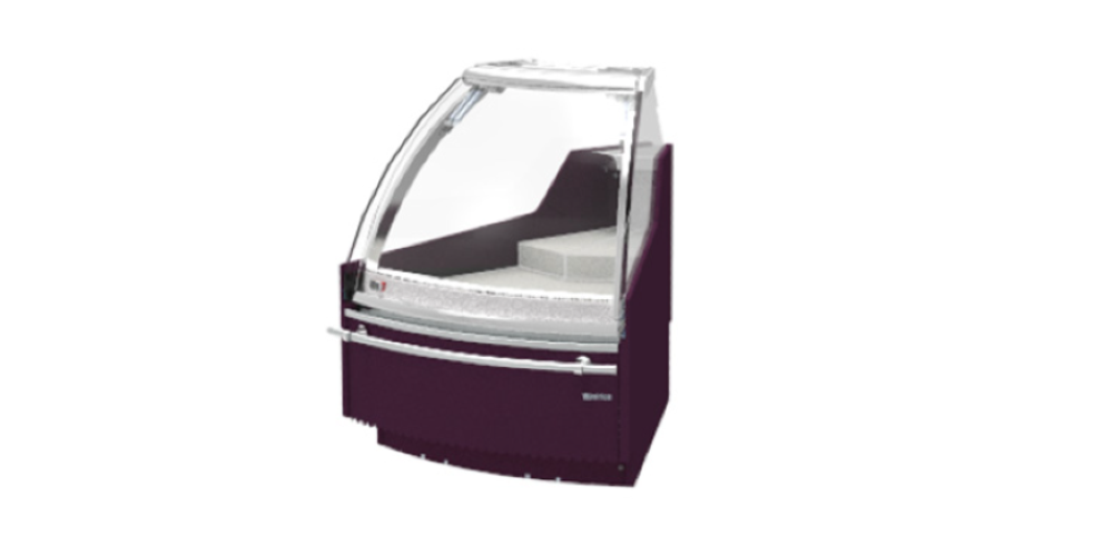 Infrico Vex Experience Serve Over Counter Liftable Front Straight Glass Corner Units Plug In