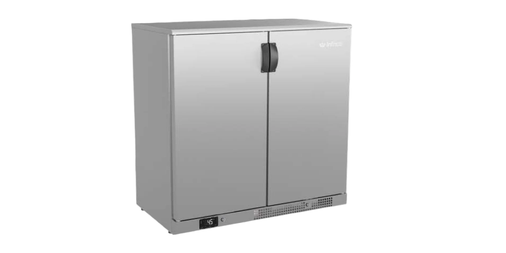 Infrico ERV-PP-II Refrigerated Back Bar Stainless Steel with Hinged Solid Doors