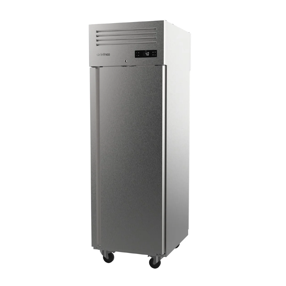 Infrico AGB 701 Pass Through Slimline Fridge Upright Solid 2 Door