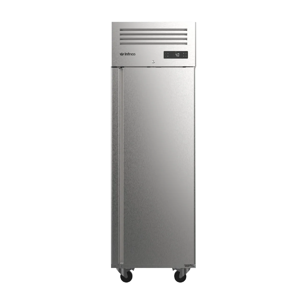 Infrico AGB 701 Pass Through Slimline Fridge Upright Solid 2 Door