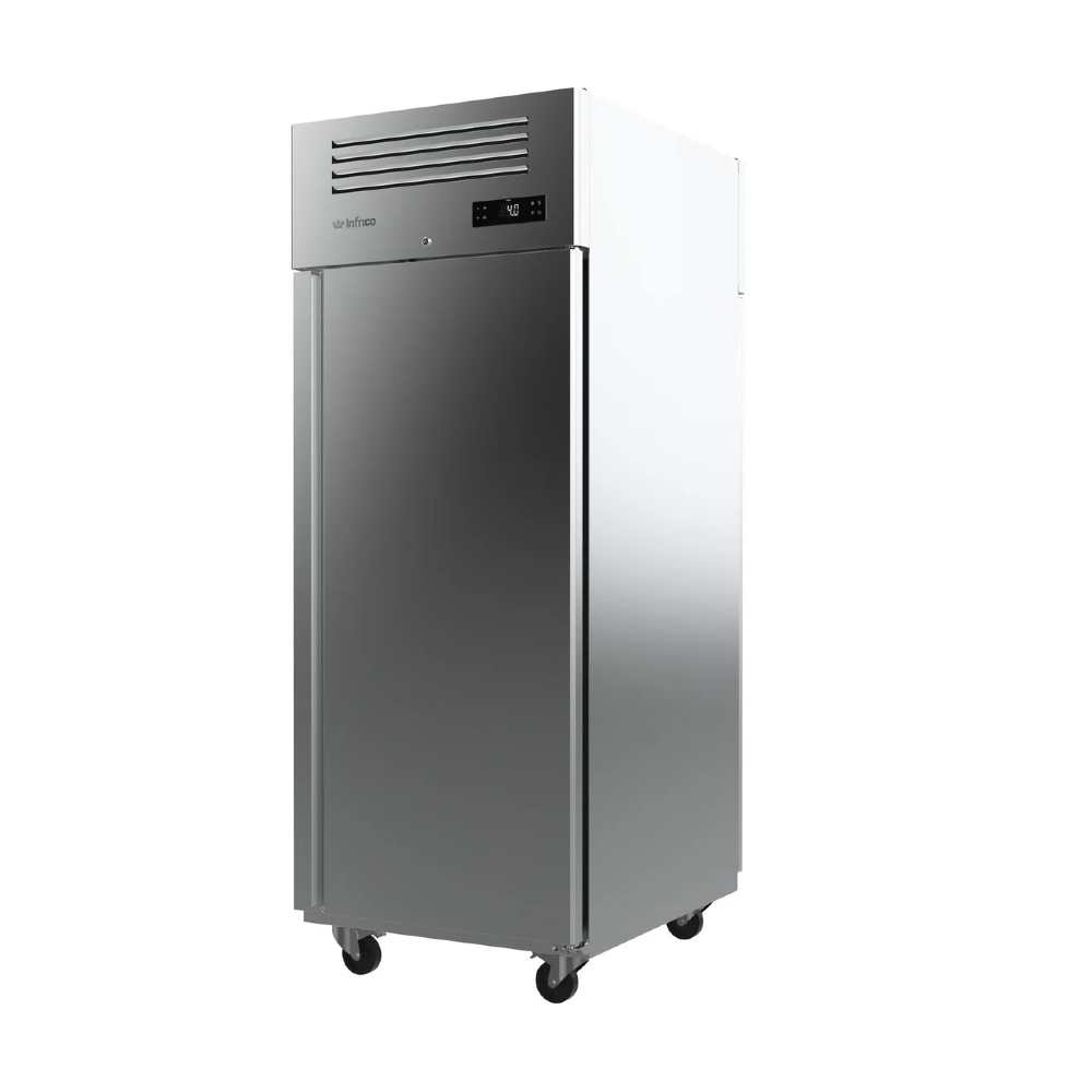 Infrico AGB 901 Pass Through Fridge Upright Solid 2 Door