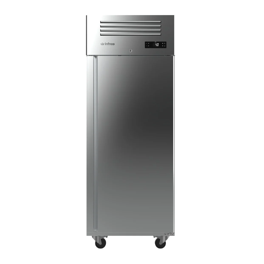 Infrico AGB 901 Pass Through Fridge Upright Solid 2 Door