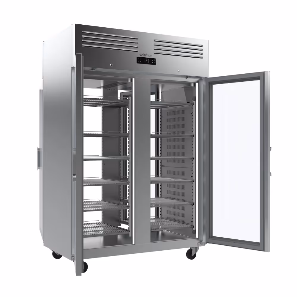 Infrico AGB 1402 Pass Through Fridge Upright Glass 4 Door