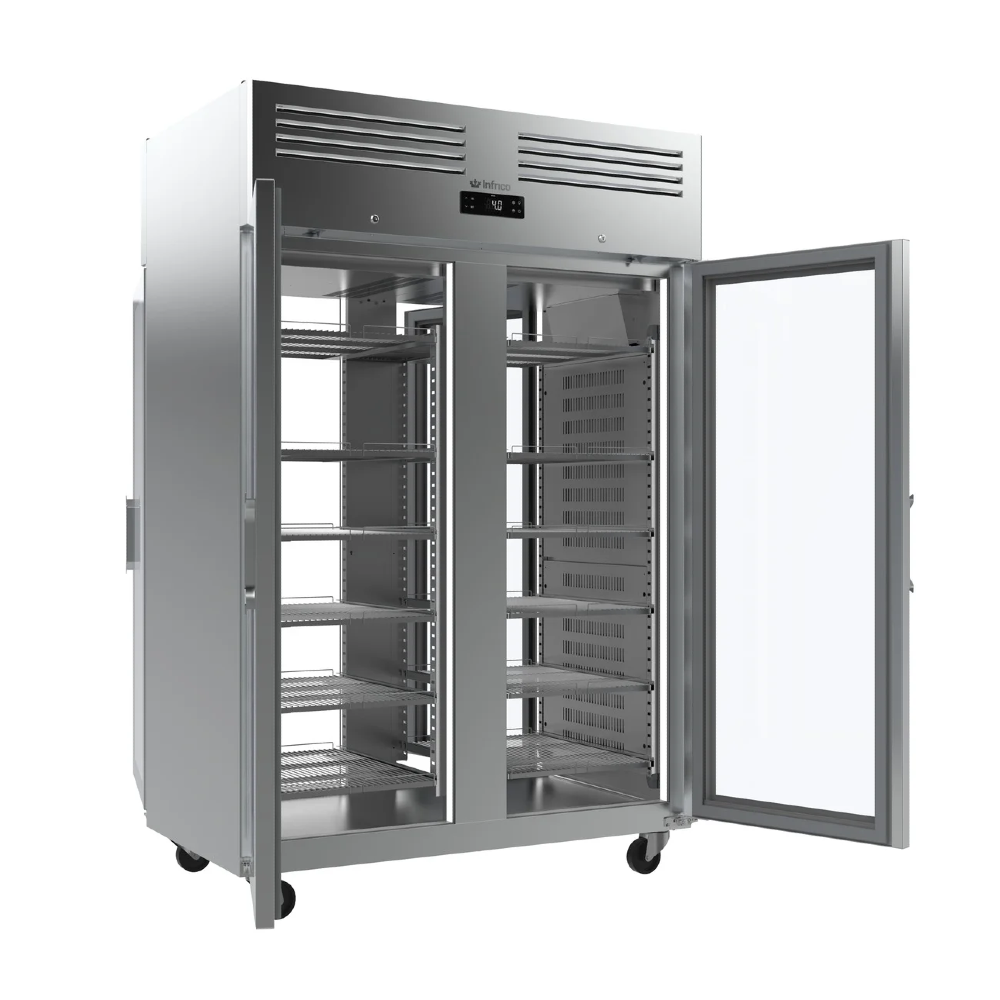 Infrico AGB 1402 Pass Through Fridge Upright Glass 4 Door