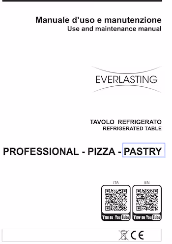 Everlasting Refrigerated cabinets PASTRY - REV.01 - 2024 06