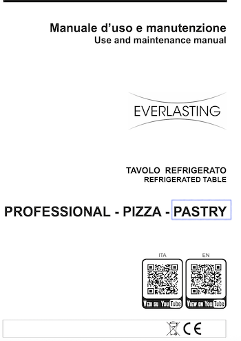 Everlasting Refrigerated cabinets PASTRY - REV.01 - 2024 06