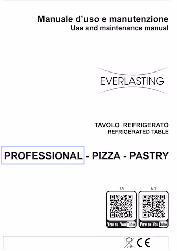 Everlasting Refrigerated working tables PROFESSIONAL - REV.00 - 2024 01