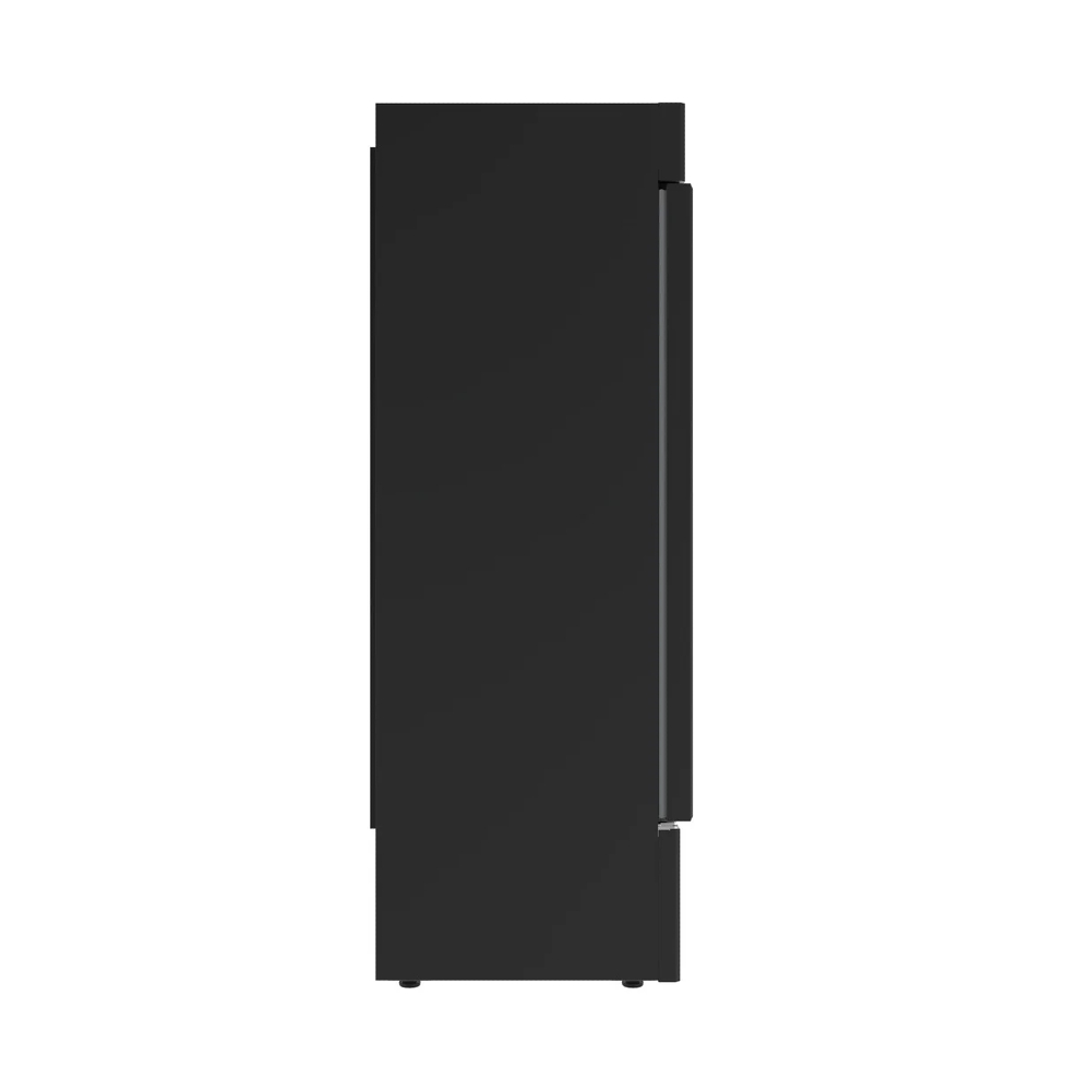 Infrico Supercooler Black Bottle Fridge Upright Single Glass Door
