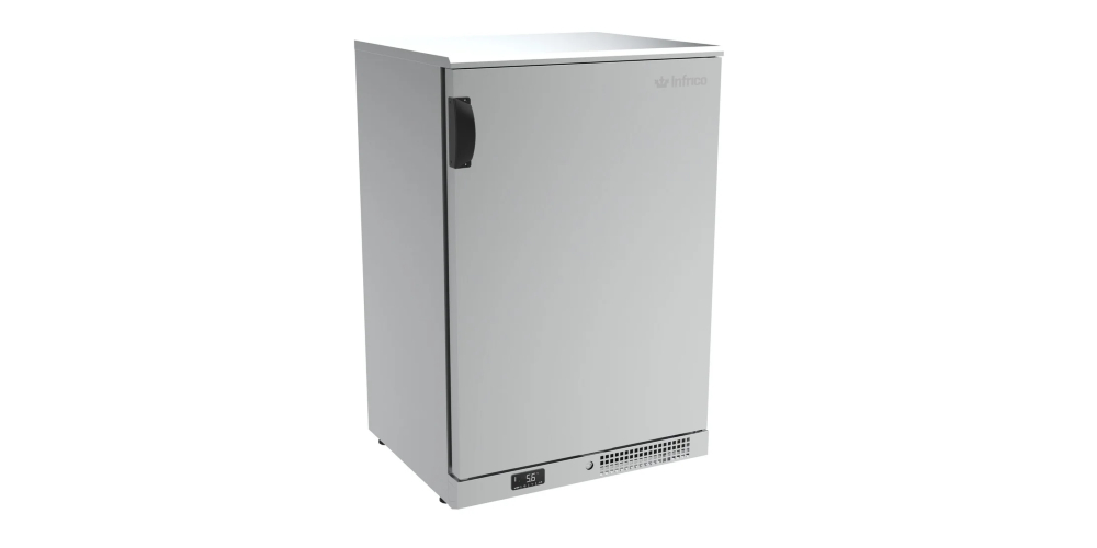 Infrico ERV-PP-II Refrigerated Back Bar Stainless Steel with Hinged Solid Doors