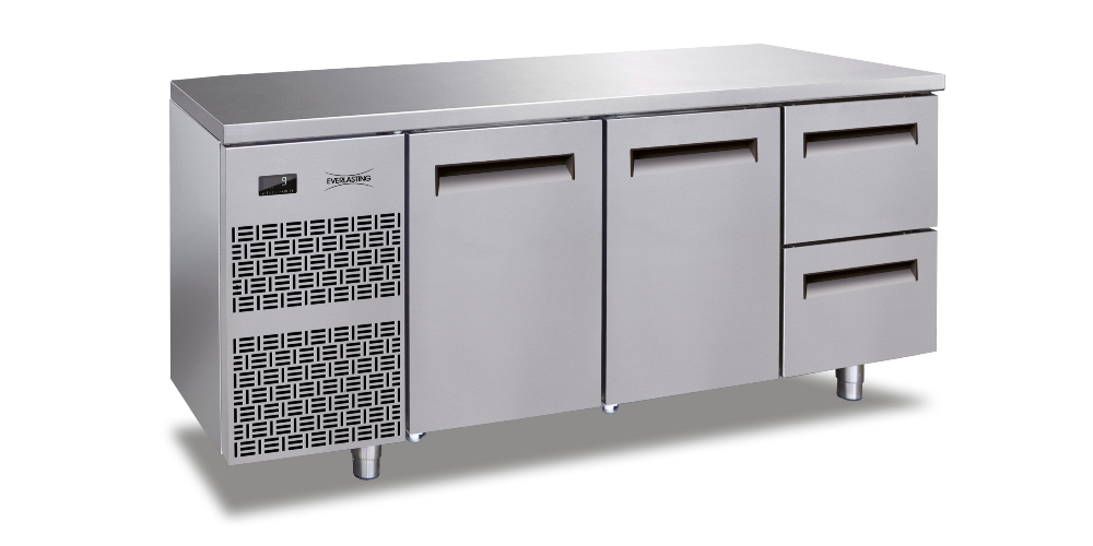 Everlasting EASY GN1/1 Fridge Under Counter 3 Section with Drawers