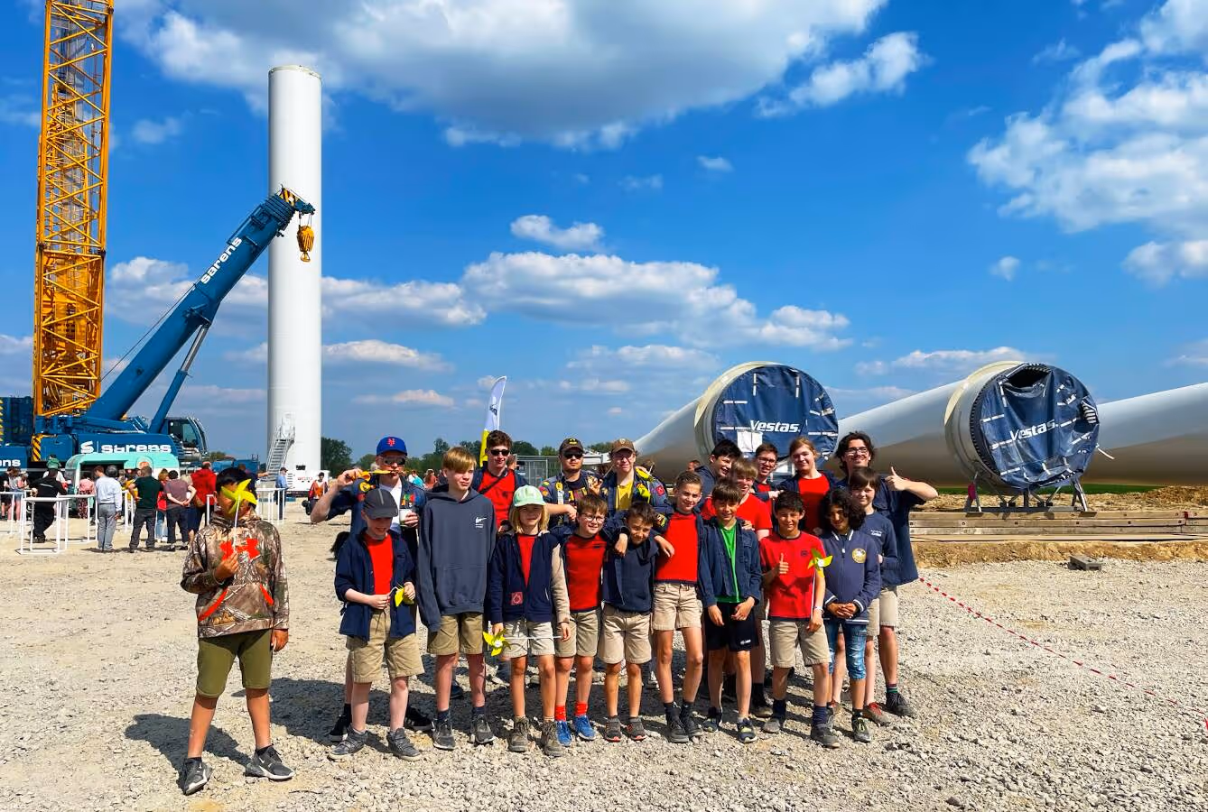 Last Sunday, local residents were invited to visit our new wind farm in Geraardsbergen.