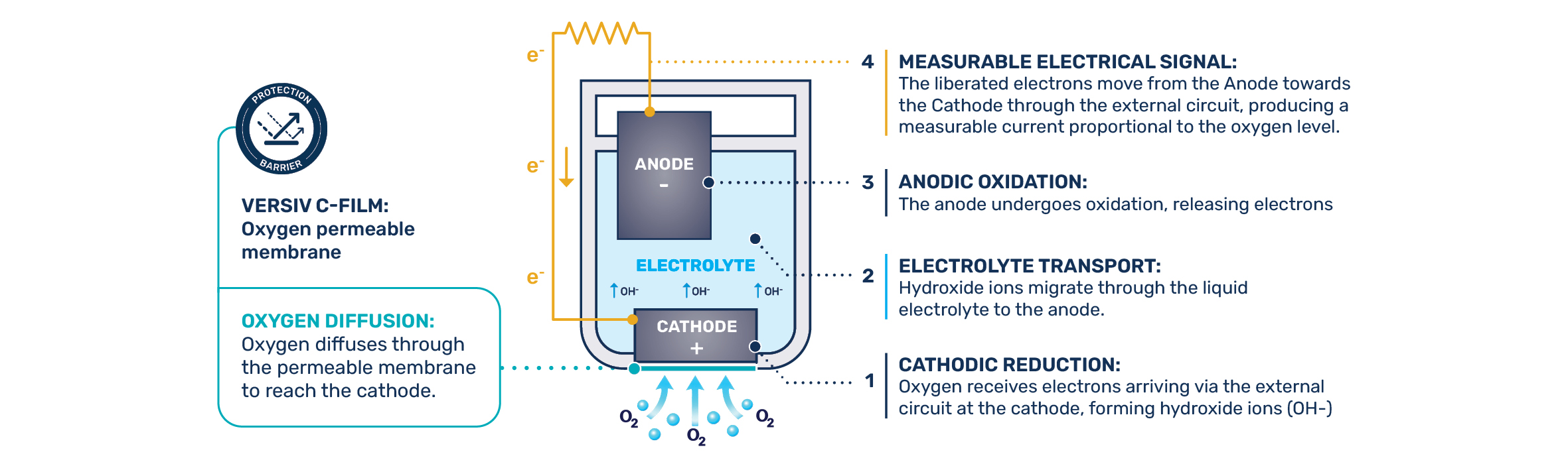Oxygen Galvanic Sensors act like fuel cells