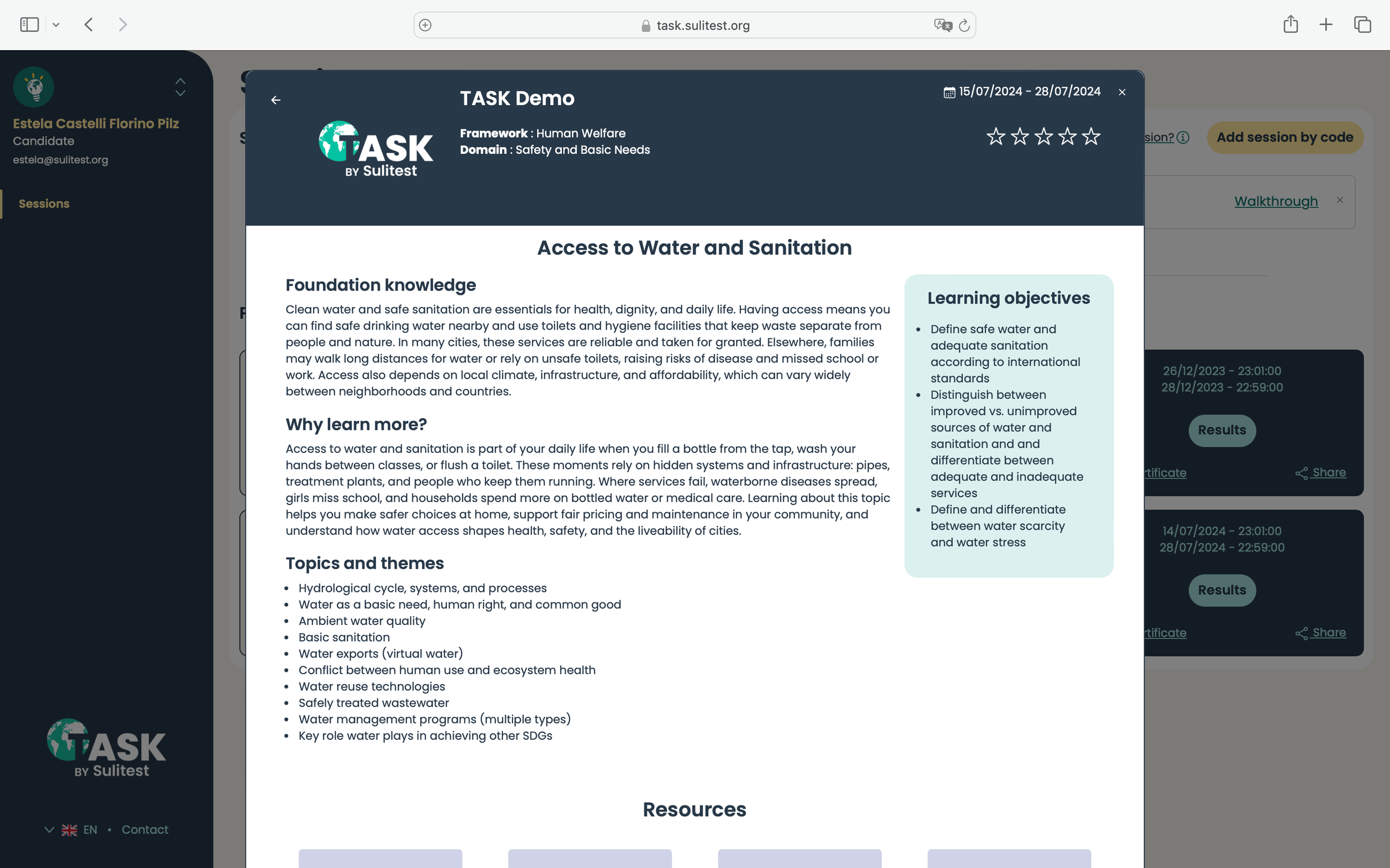 Task. Let University TASK™ by Sulitest – Sustainability certificate for students